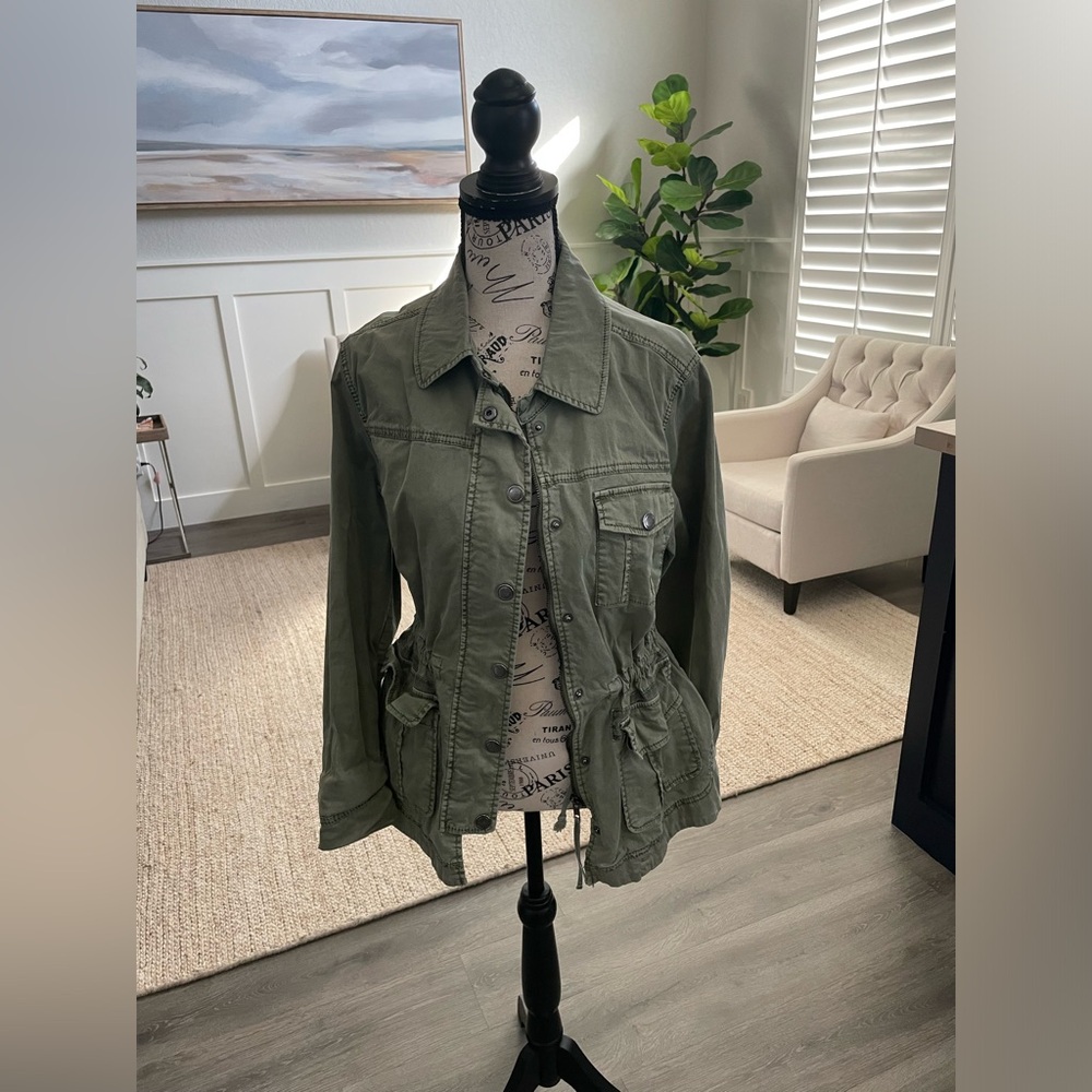 Anthropologie Sage Green Women's Utility Jacket
